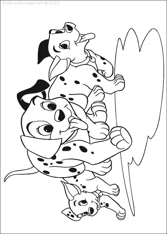 Coloriage À Imprimer 101-Dalmatiens-5 concernant Dessin 101 Dalmatiens