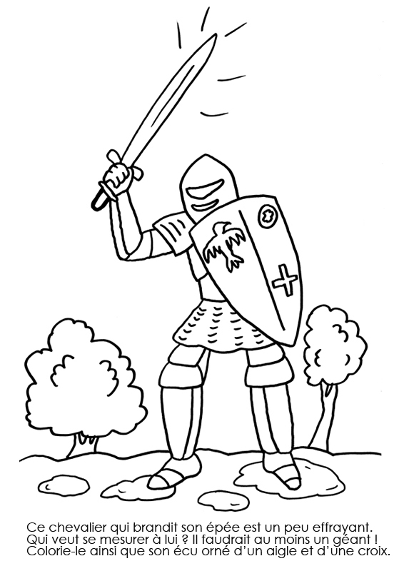 Coloriage À Imprimer : Chevalier Effrayant serapportantà Coloriage Chevalier