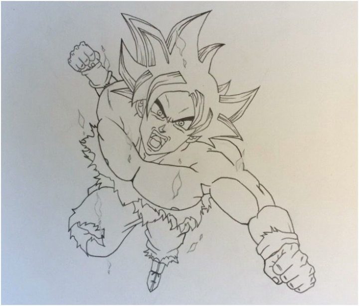 Coloriage A Imprimer Goku Ultra Instinct - Coloriages A dedans Coloriage Goku Ultra Instinct