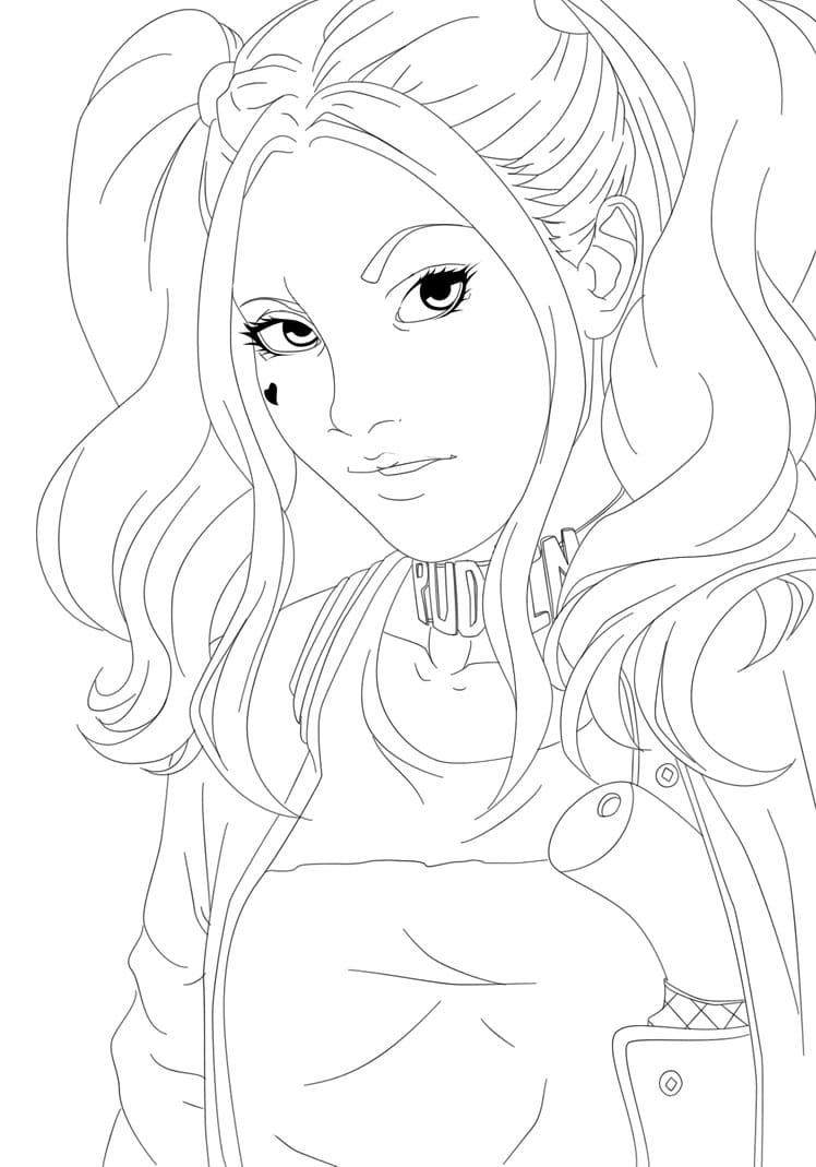 Coloriage À Imprimer Harley Quinn : Epingle Sur Comic Art serapportantà Coloriage Harley Quinn Dessin Animé