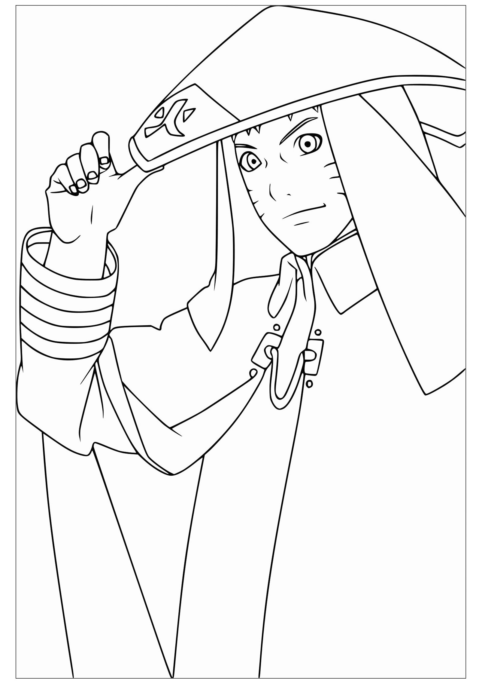 Coloriage A Imprimer Naruto - Coloriage Manga Naruto 47 avec Coloriage Dessin Animé À Imprimer