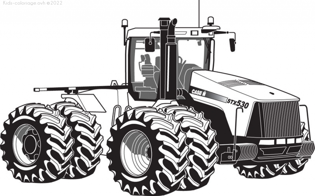 Coloriage À Imprimer Tracteur-Ferme-Coloriage-8 pour Dessin Tracteur