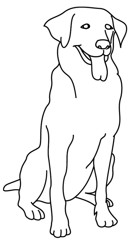 Coloriage À Imprimer : Un Chien, Dessin 18 dedans Dessin Un Chien Facile,