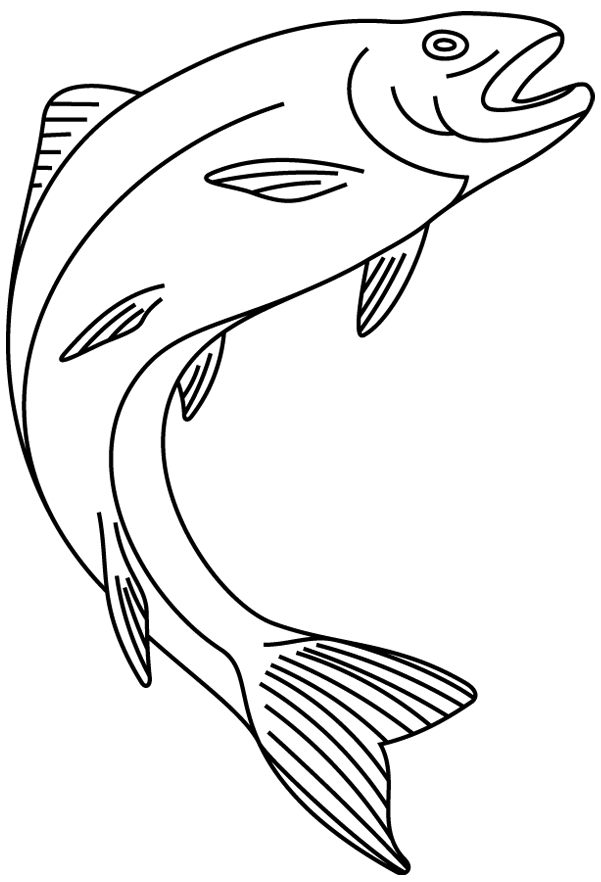 Coloriage À Imprimer : Un Poisson (2) - Turbulus, Jeux concernant Coloriage Poisson