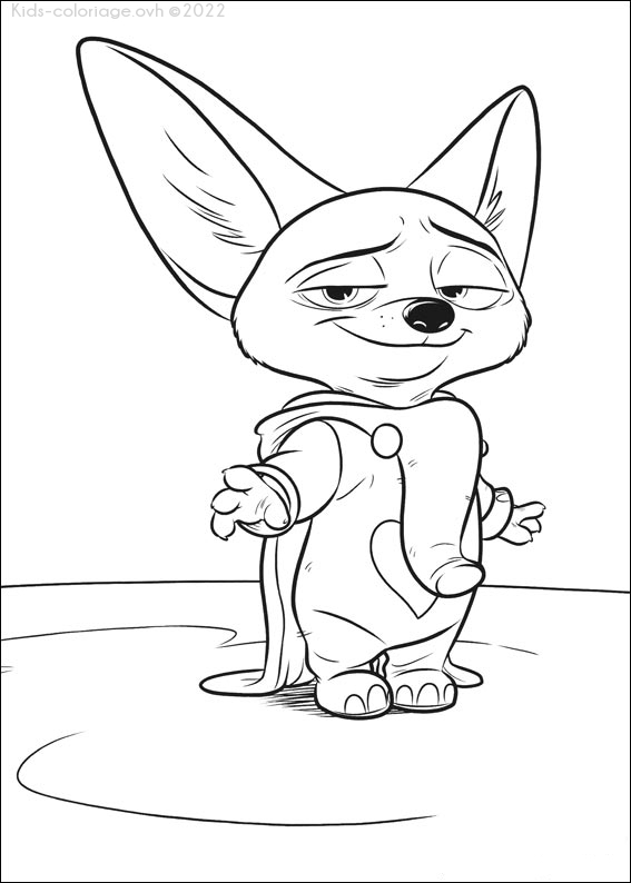 Coloriage À Imprimer Zootopia-17 à C Coloriage