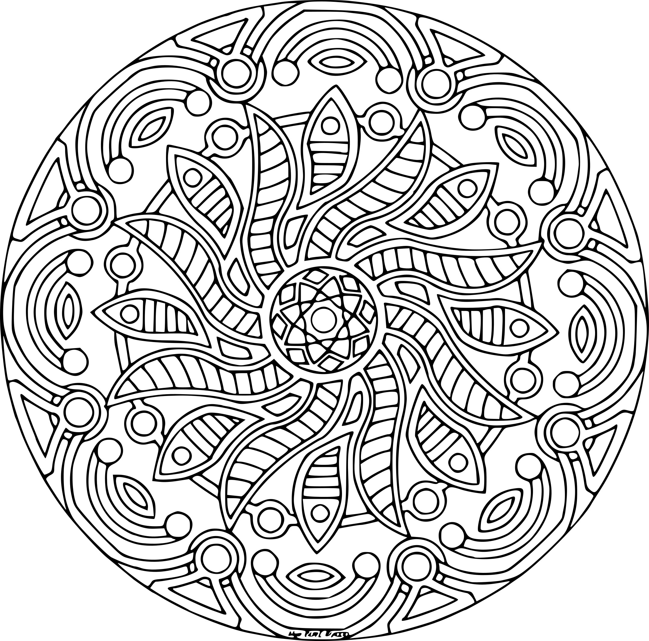 Coloriage Adulte Mandala À Imprimer Sur Coloriages dedans Coloriage Adultes,