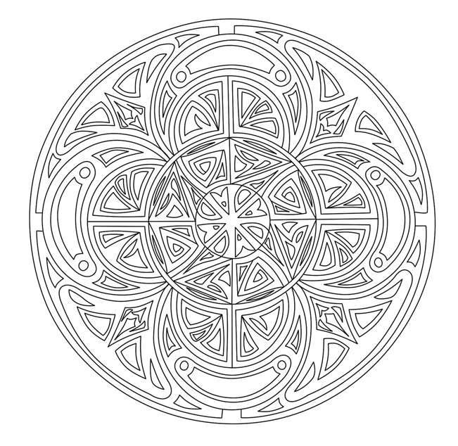 Coloriage Adulte Mandala Gratuit À Imprimer tout Coloriage Mandala Dessin À Imprimer