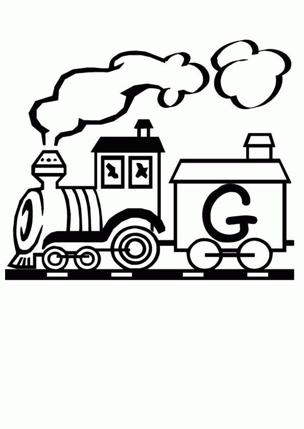 Coloriage Alphabet Train G Sur Hugolescargot destiné G Coloriage