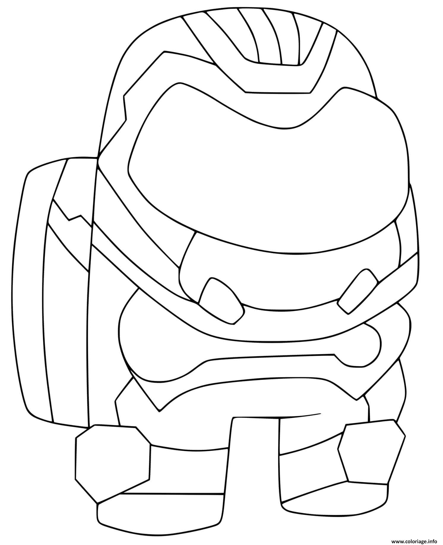 Coloriage Among Us New Skins Robot - Jecolorie destiné Dessin Coloriage Among Us