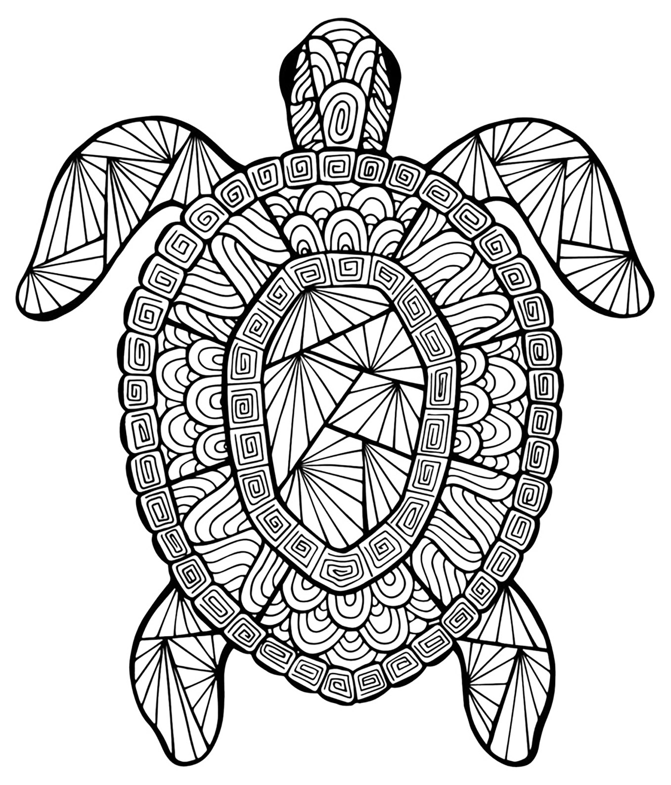 Coloriage Animaux Zen - Coloriage Tigre Mandala intérieur Coloriage Dessin Animaux