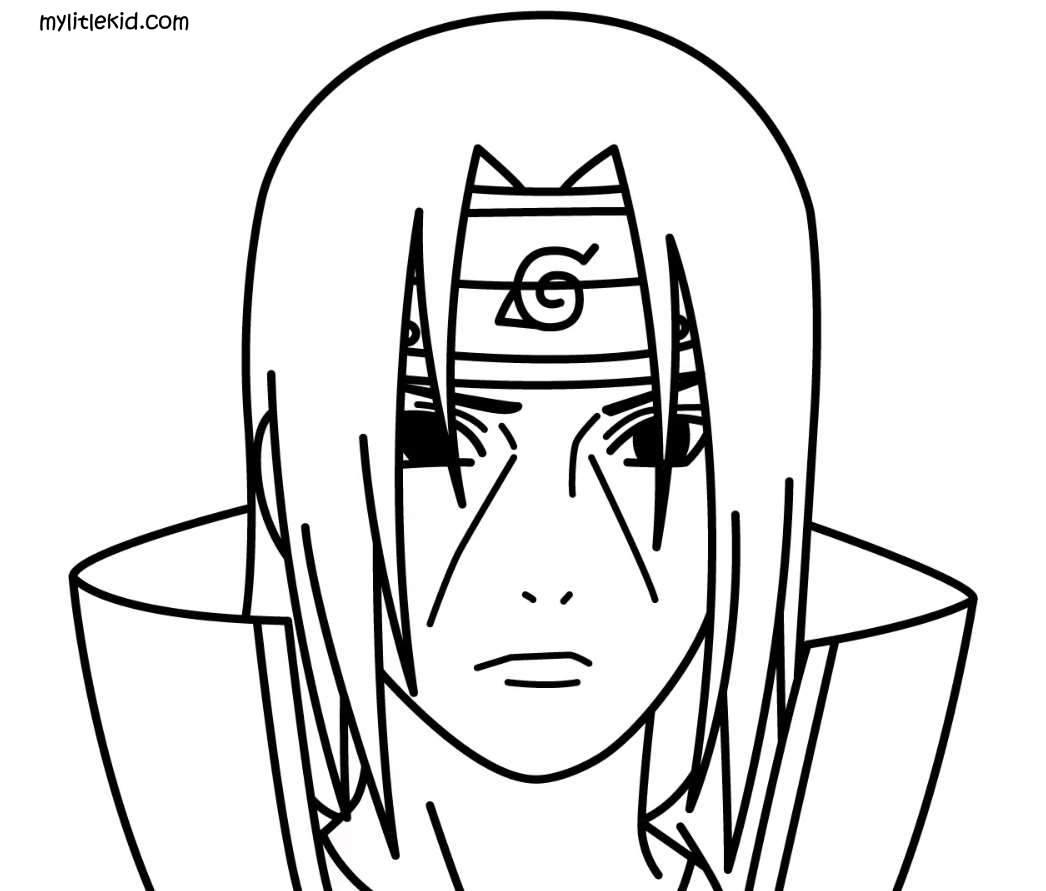 Coloriage Anime Naruto - Imprimer Ou Télécharger Gratuitement. destiné Coloriage Itachi,