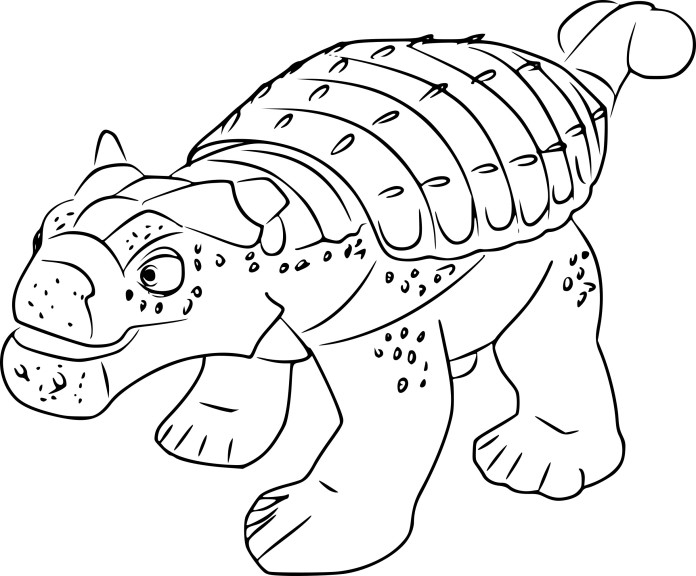 Coloriage Ankylosaurus Dinosaure À Imprimer destiné Coloriage Dessin Dinosaure