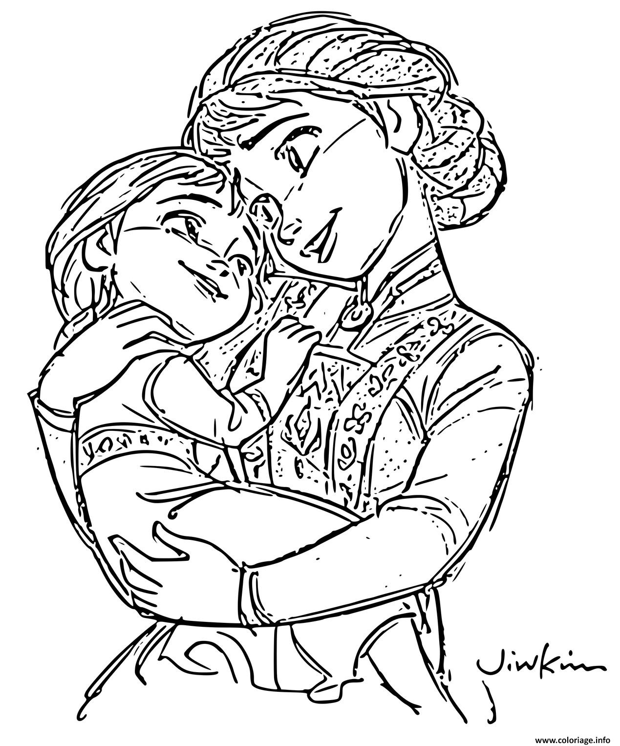 Coloriage Anna Une Princesse Avec Un Coeur Chaleureux Et destiné Un Coloriage De Princesse,