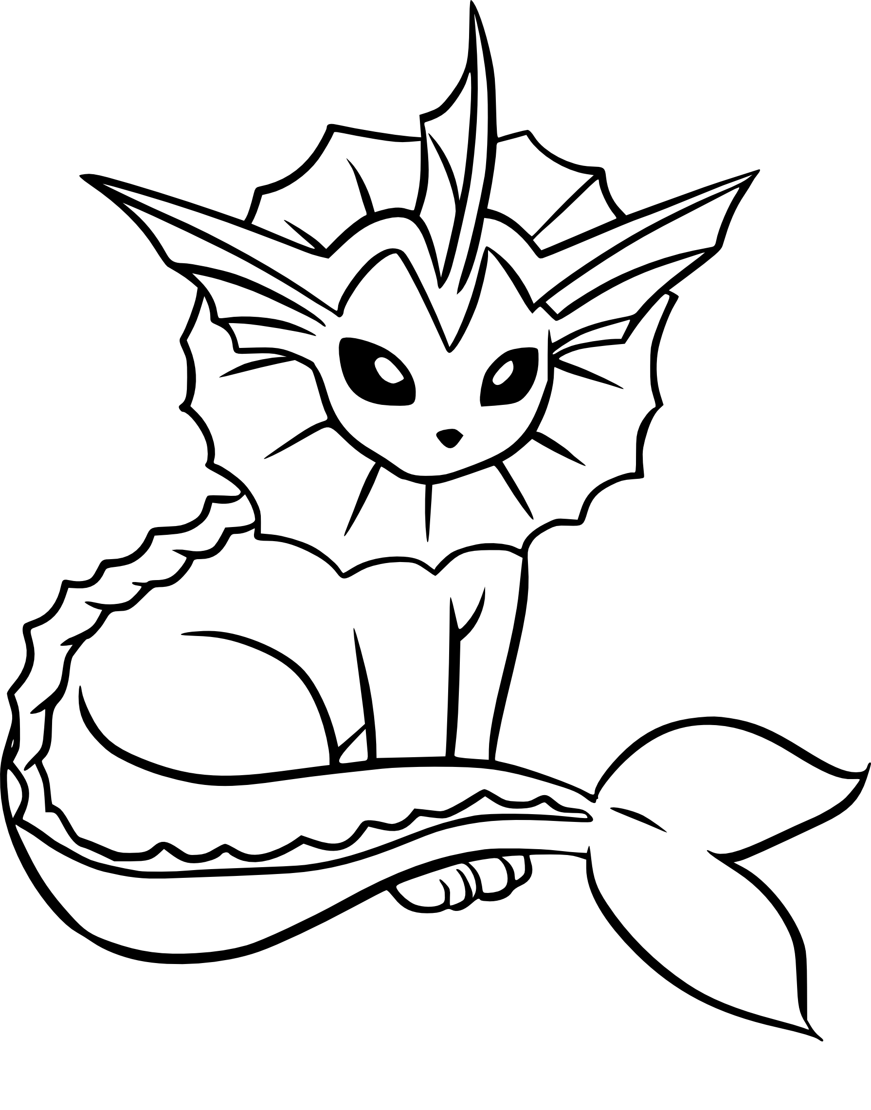 Coloriage Aquali Pokemon À Imprimer à À Colorier Dessin Kawaii Pokemon Bebe