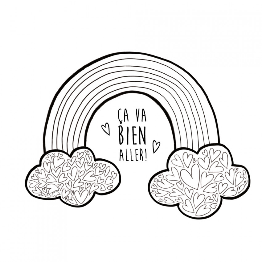 Coloriage | Arc-En-Ciel 2 | Ketto pour Coloriage Arc En Ciel