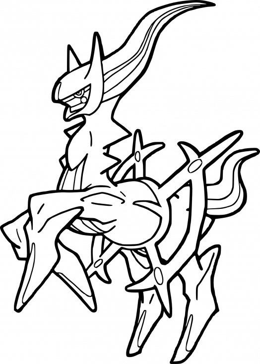 Coloriage Arceus Pokemon À Imprimer destiné Coloriage Normal,