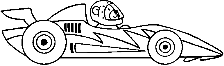 Coloriage | Auto | Voiture-Formule-1 à Formule 1 Dessin