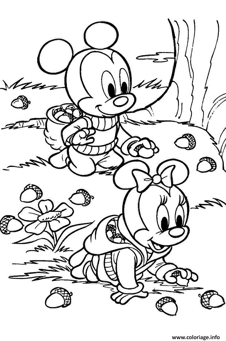 Coloriage Automne Disney Dessin Automne À Imprimer destiné Imprimer Coloriage Disney