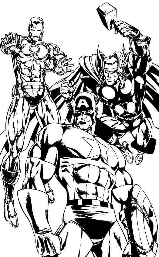 Coloriage Avengers #74162 (Super-Héros) - Album De Coloriages avec Coloriage Super-Héros,