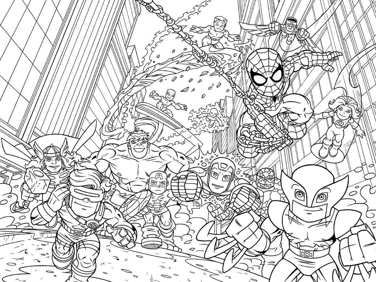 Coloriage Avengers #74182 (Super-Héros) - Album De Coloriages concernant Coloriage Avengers