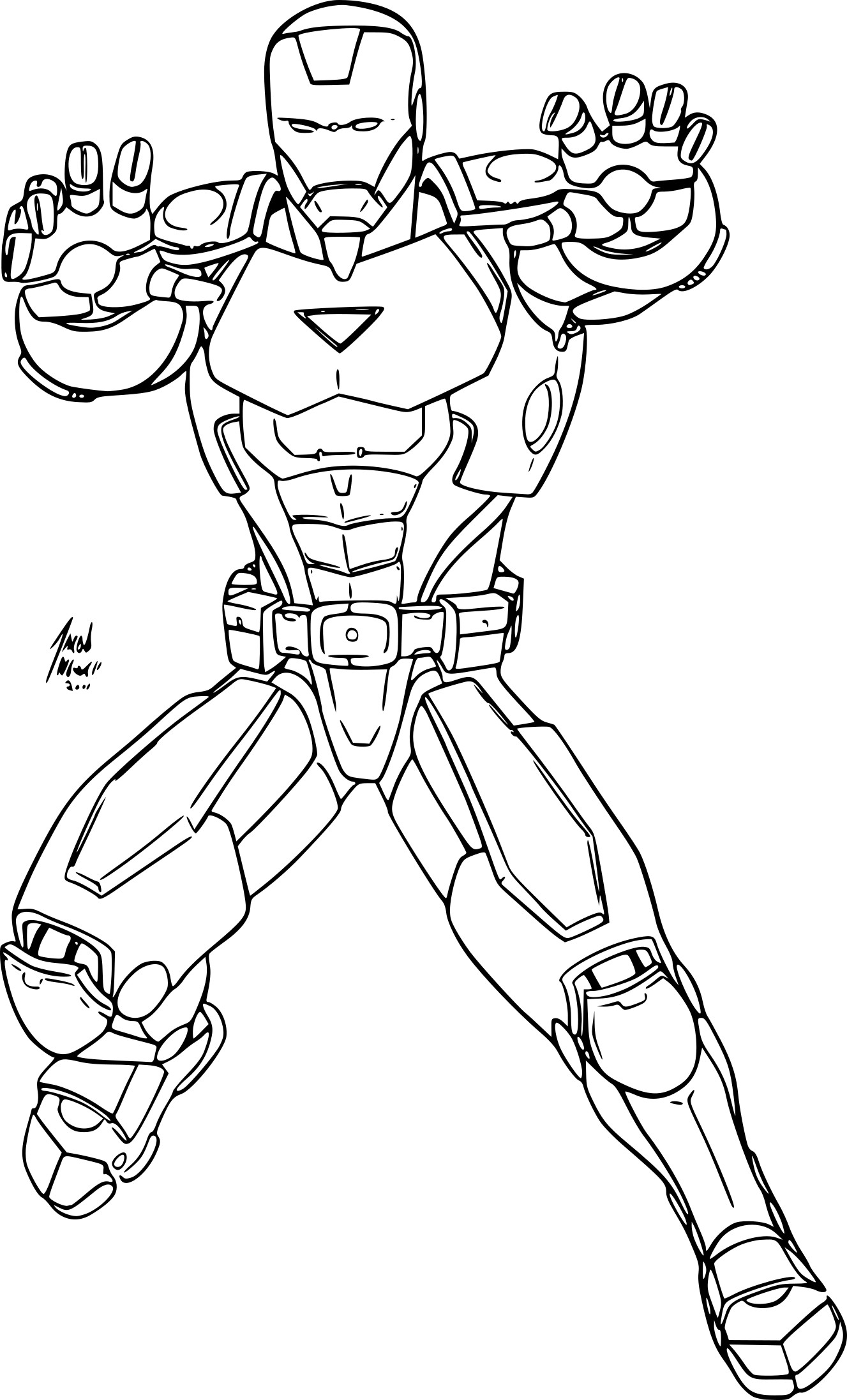 Coloriage Avengers Iron Man À Imprimer intérieur Coloriage À Imprimer Om