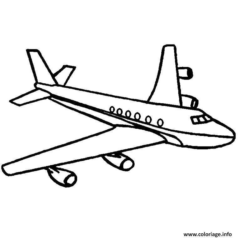 Coloriage Avion Airbus Dessin Avion À Imprimer concernant Coloriage Avion