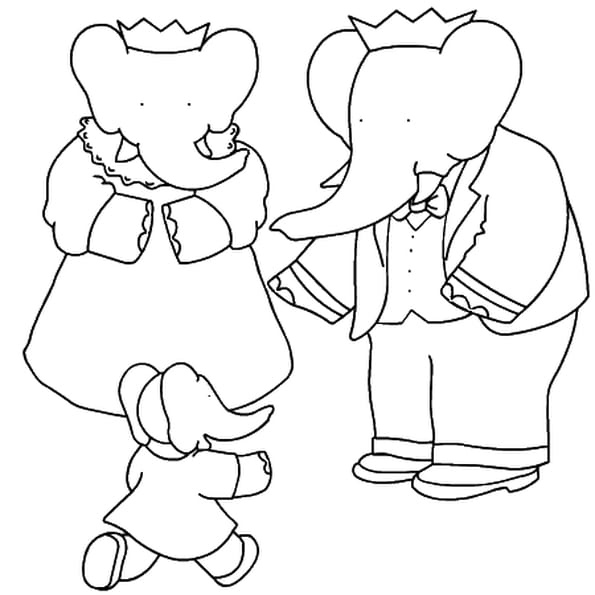 Coloriage Babar En Ligne Gratuit À Imprimer destiné Coloriage Dessin Animé À Imprimer Gratuit