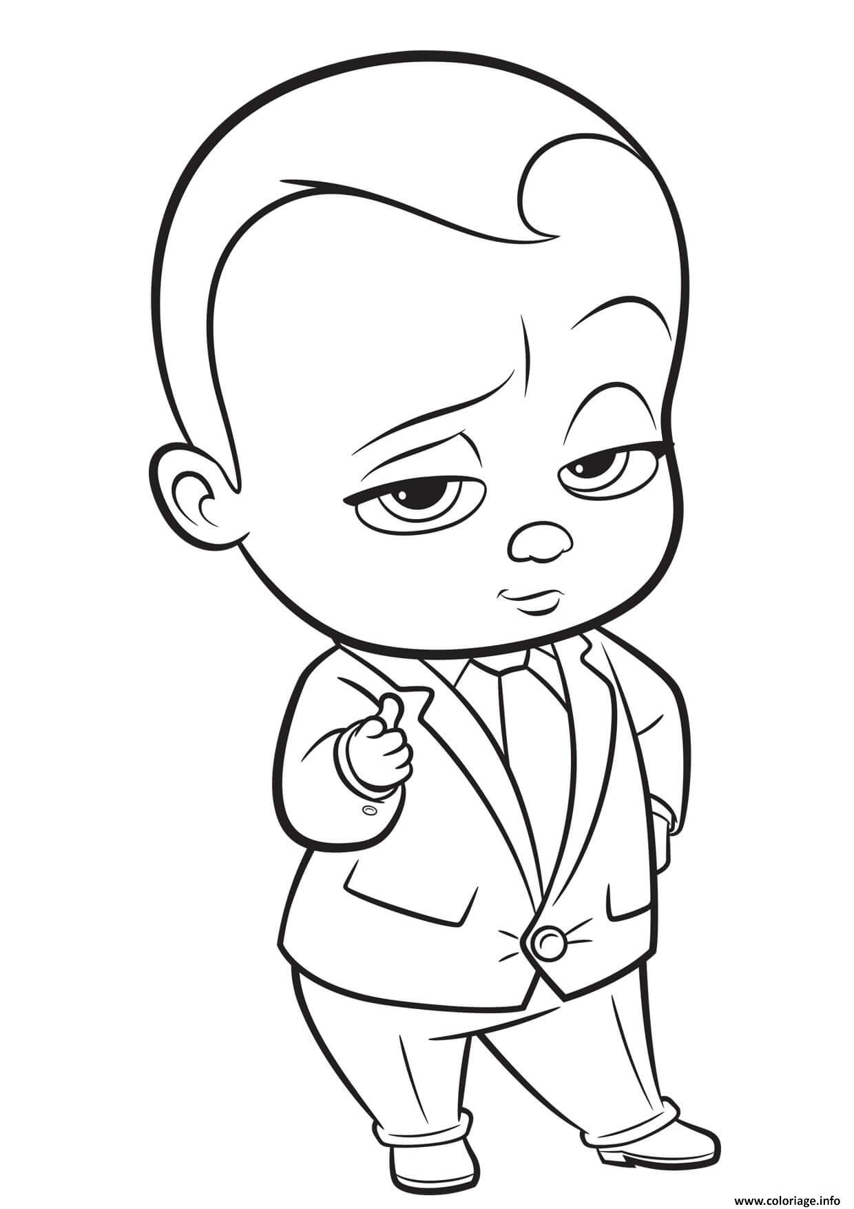 Coloriage Baby Boss Le Bebe Patron Dessin Baby Boss À Imprimer avec Dessin Coloriage À Imprimer Pdf