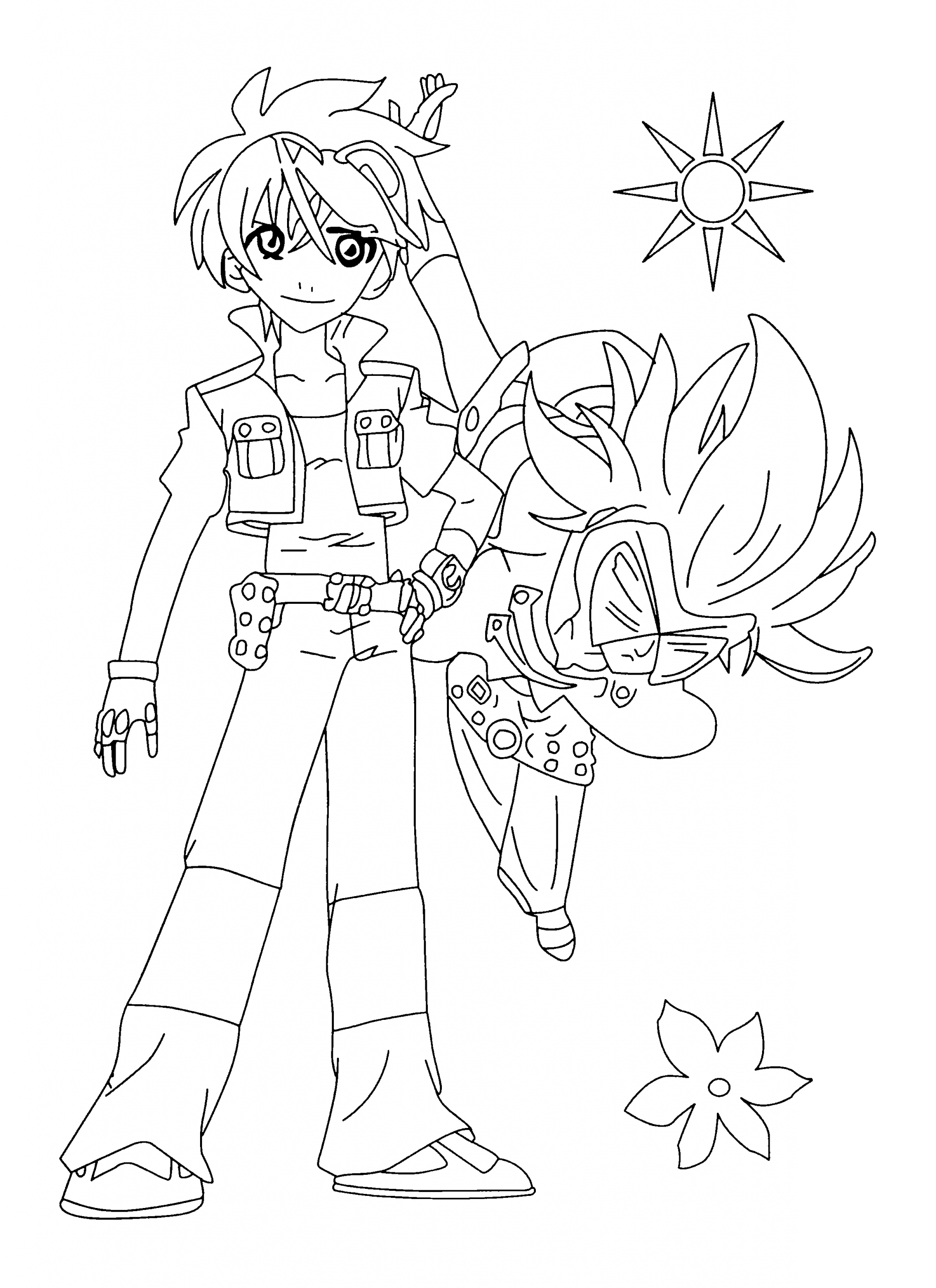 Coloriage Bakugan Dan À Imprimer encequiconcerne Imprimer Dessin Pour Coloriage