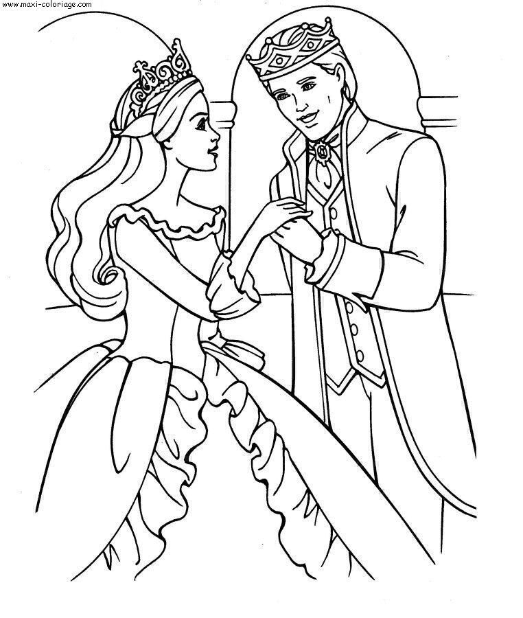 Coloriage Barbie - Centerblog encequiconcerne Coloriage Barbie,