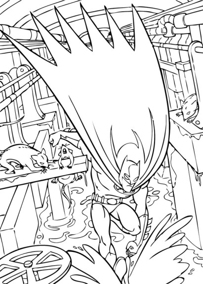 Coloriage Batman En Action À Imprimer à Coloriage Action,