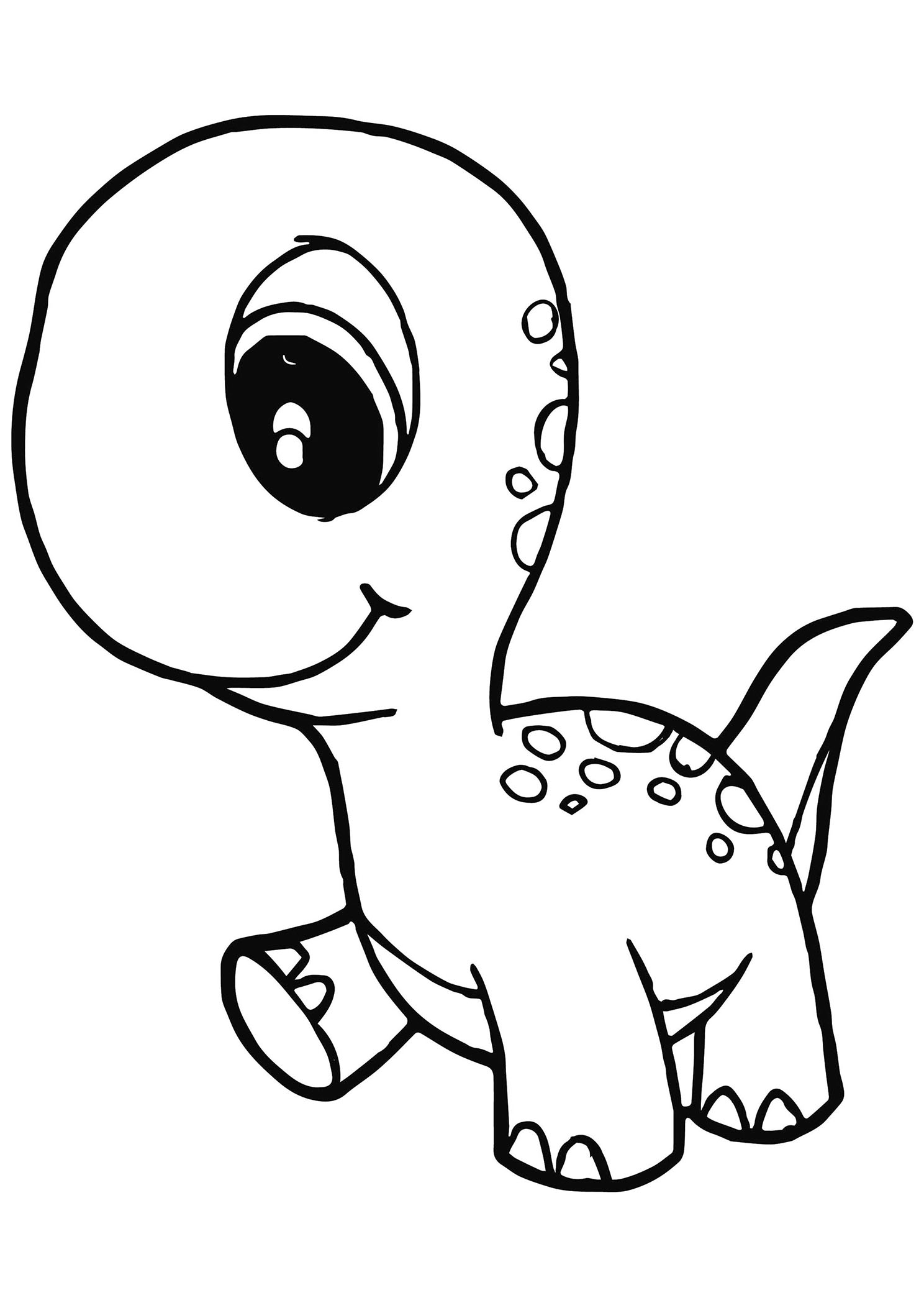 Coloriage Bébé Dinosaure | Moncoloriage.fr intérieur Dessin Dinosaure