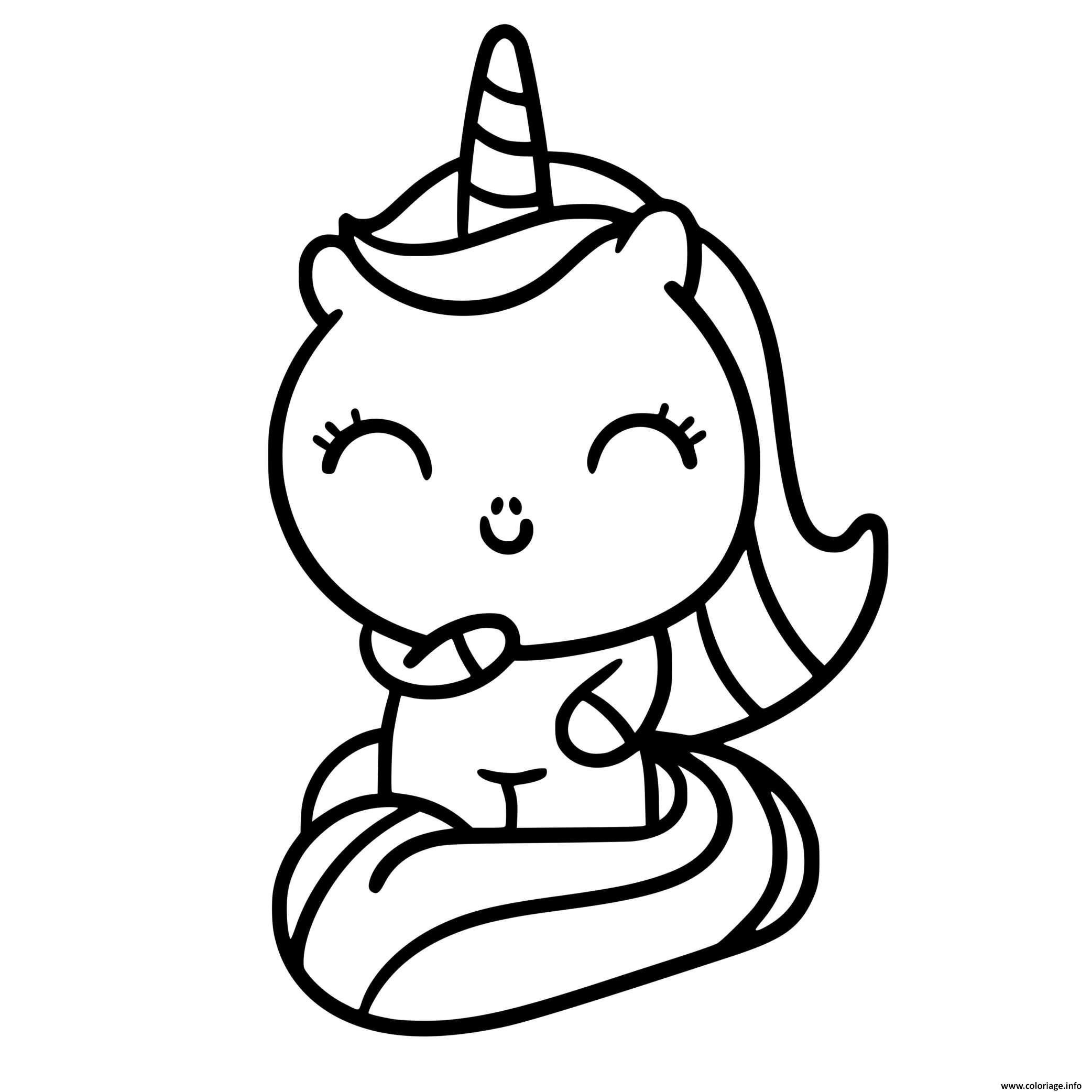 Coloriage Bebe Licorne Kawaii Timide Dessin Licorne À Imprimer tout Coloriage Bebe