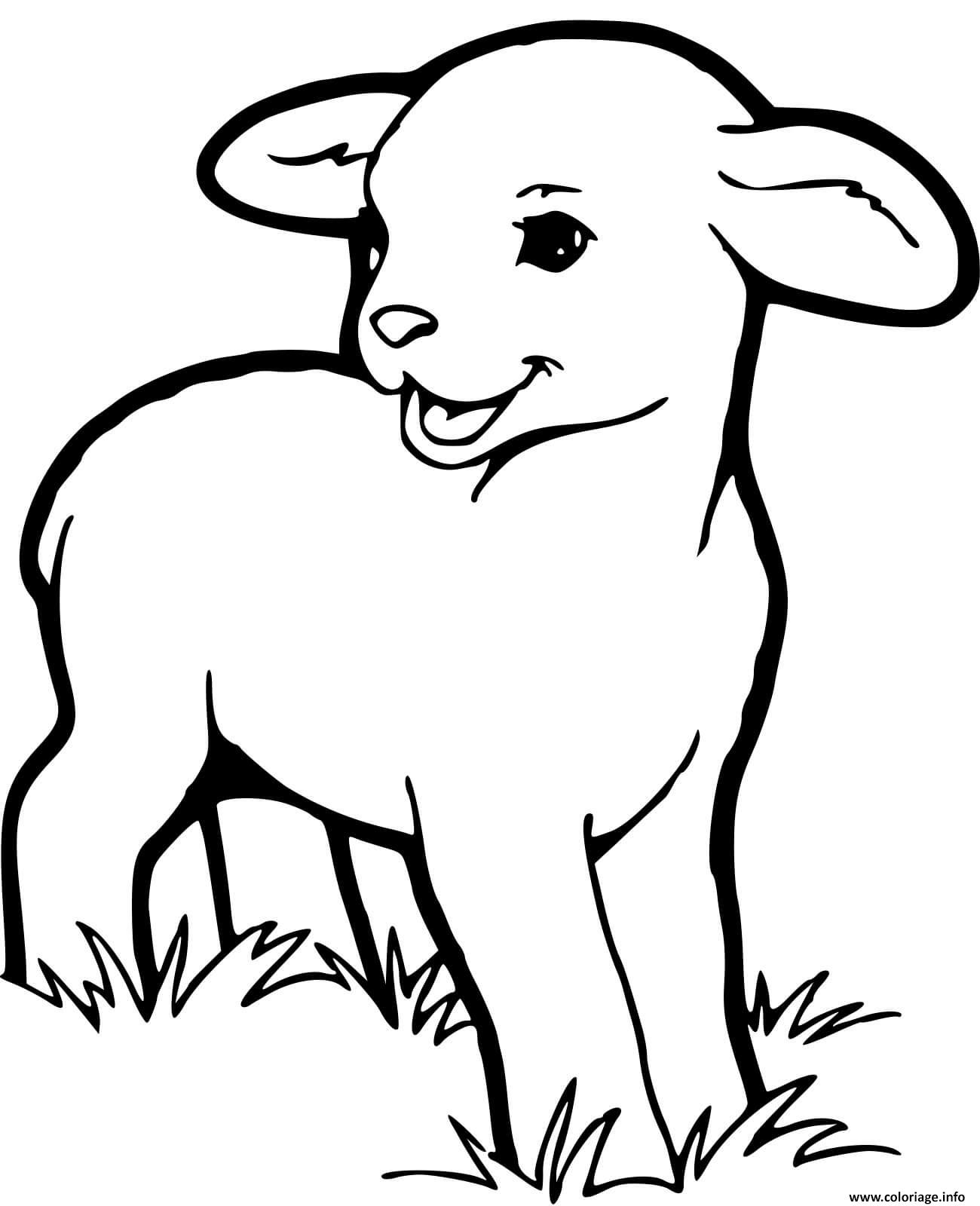 Coloriage Bebe Mouton Dessin Mouton À Imprimer encequiconcerne Coloriage Dessin Bebe