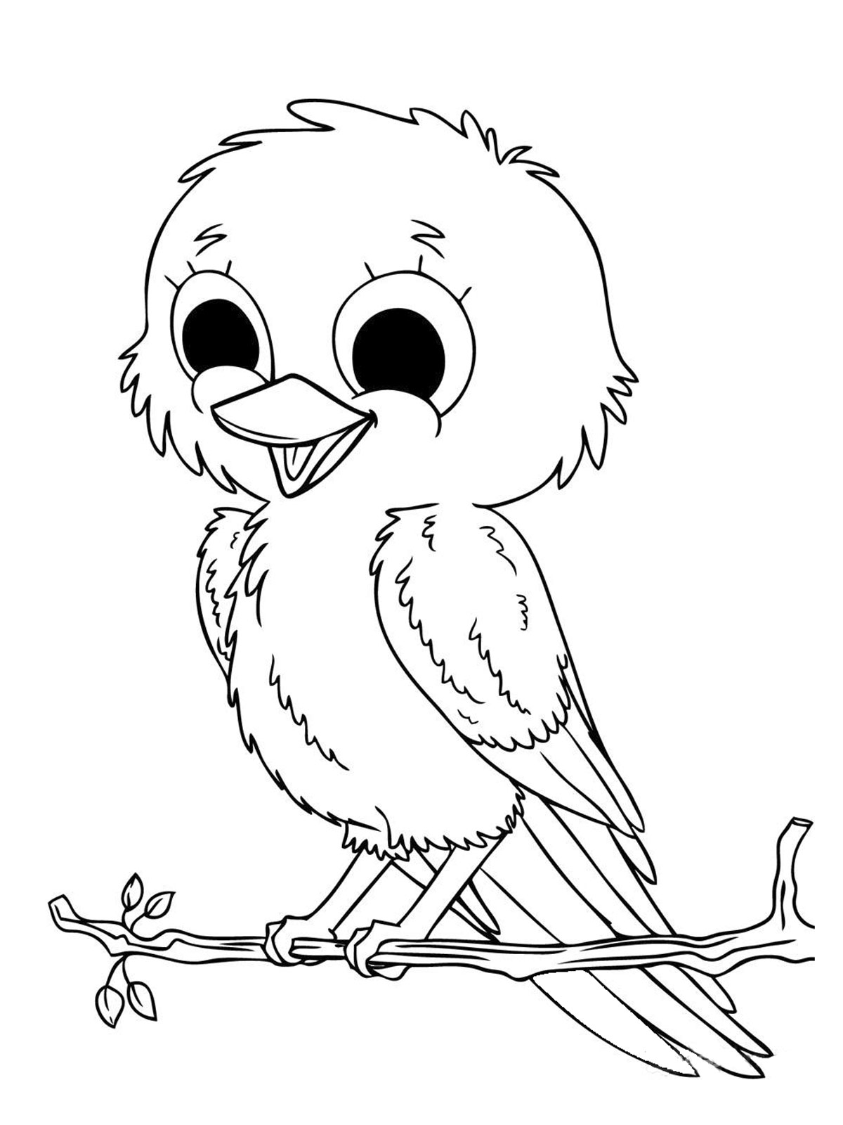 Coloriage Bébé Oiseau Mignon À Imprimer Et Colorier concernant Coloriage Bebe,