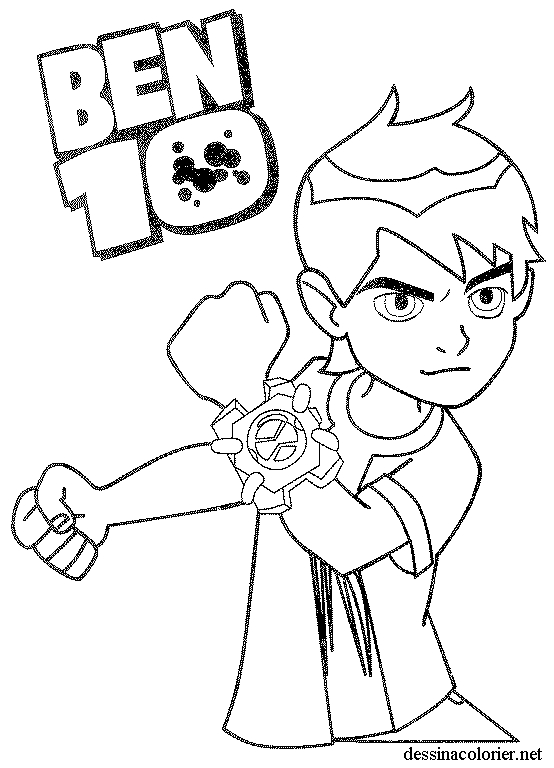 Coloriage Ben 10 #40447 (Dessins Animés) - Album De Coloriages à Coloriage Ben 10,