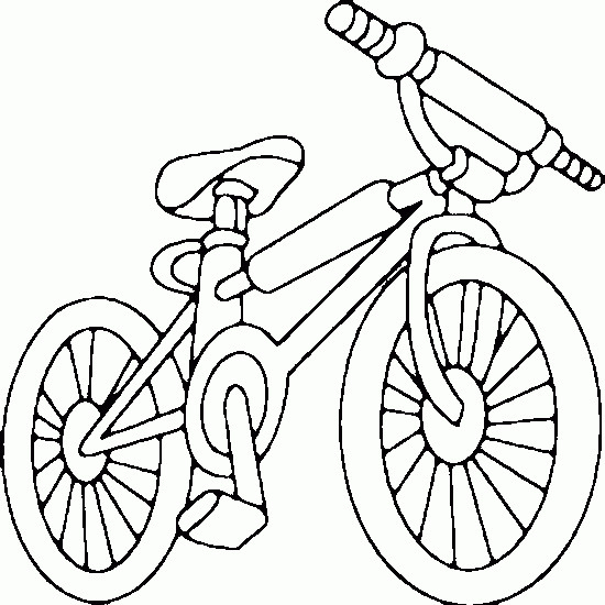 Coloriage Bicyclette En Couleur Dessin Gratuit À Imprimer destiné Coloriage Dessin Vtt