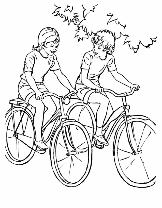 Coloriage Bicyclette / Vélo #137049 (Transport) - Album De dedans Coloriage Dessin Velo