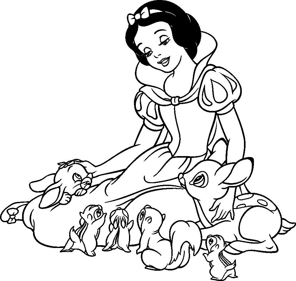 Coloriage Blanche Neige Et Les Sept Nains #133844 (Films D avec Coloriage 7 Nains