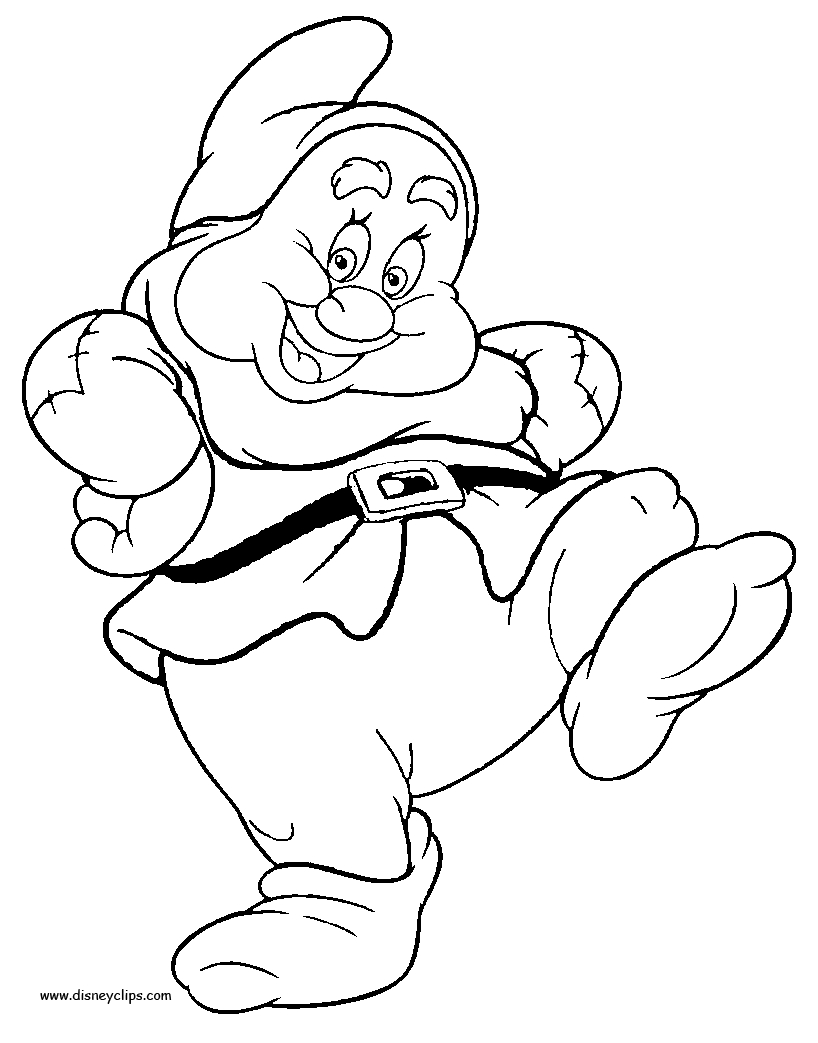 Coloriage Blanche Neige Et Les Sept Nains #133870 (Films D concernant Coloriage Blanche-Neige,