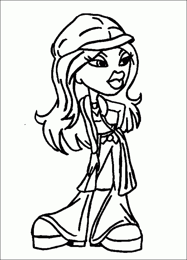 Coloriage Bratz 5 dedans Coloriage 5