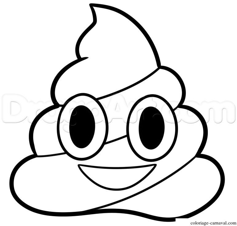 Coloriage Caca Emoji Dessin Gratuit - Coloriage Carnaval tout Caca Dessin A Imprimer