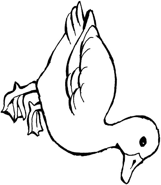 Coloriage Canard Simple Dessin Gratuit À Imprimer intérieur Dessin Coloriage Simple