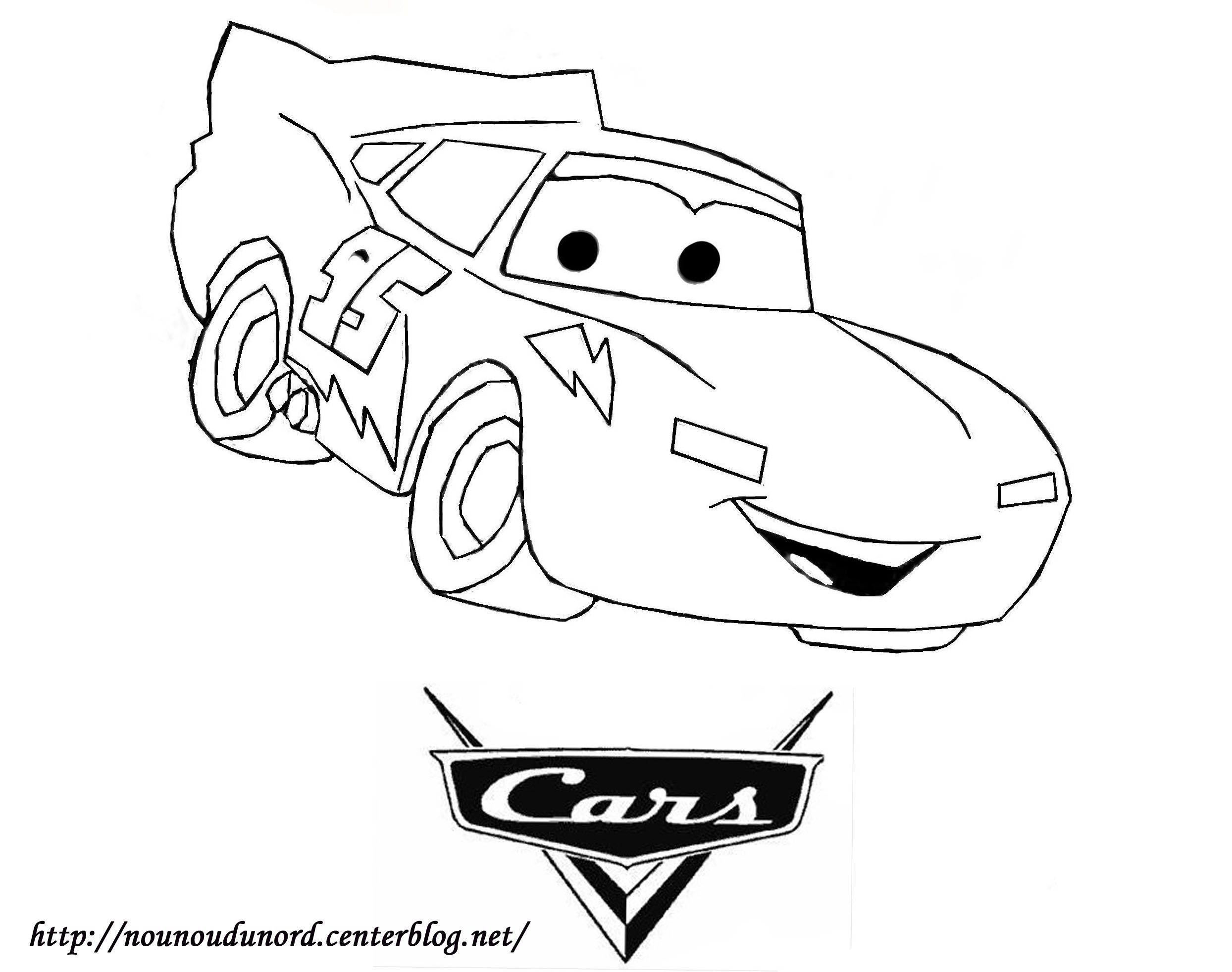 Coloriage Cars À Imprimer Dessiné Par Nounoudunord concernant Coloriage Voiture À Imprimer