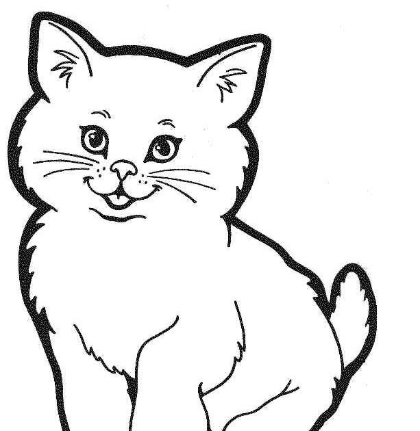 Coloriage Chat | Cartoon Coloriages pour Coloriage Dessin Chat