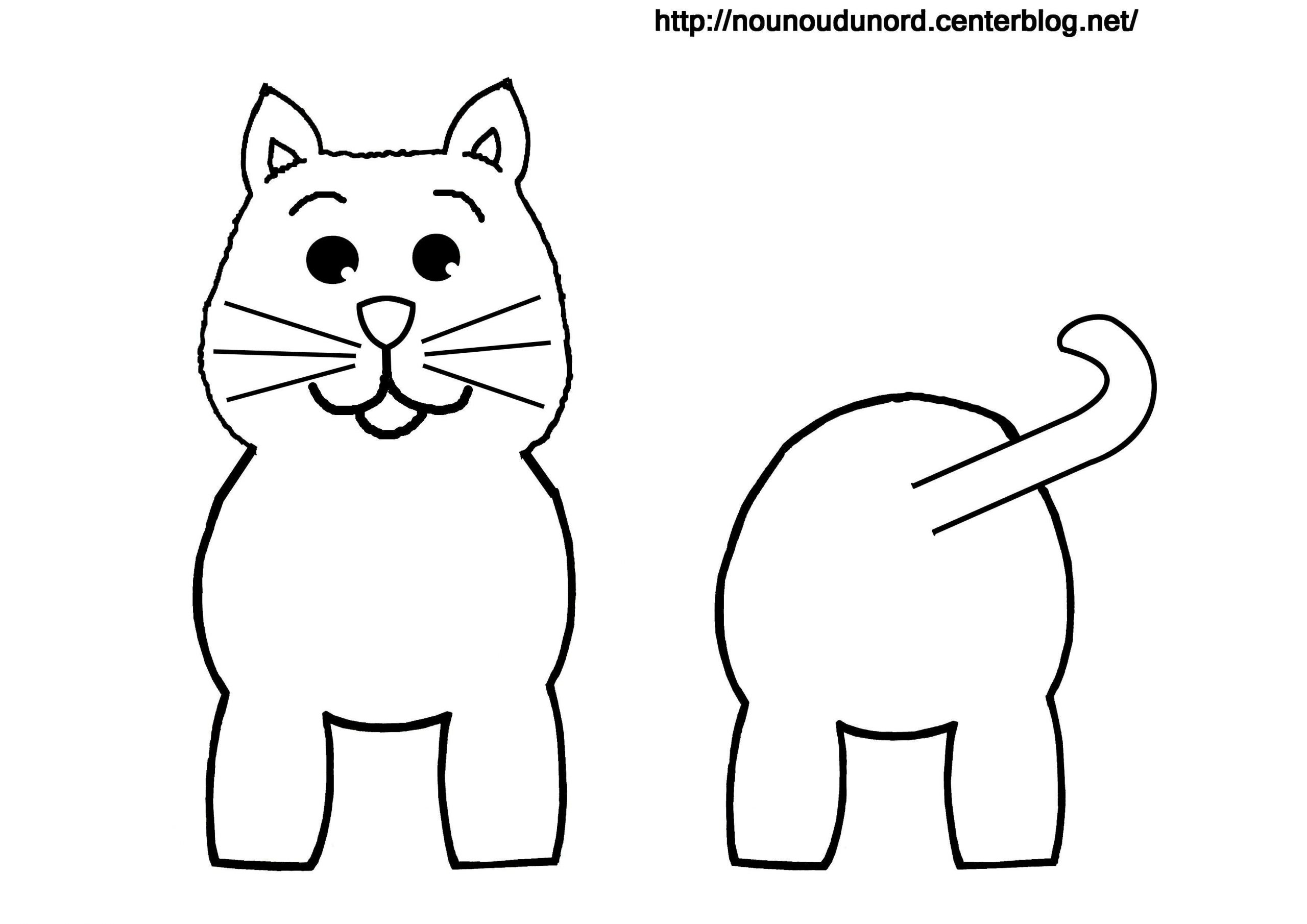 Coloriage Chat Pour Rouleau De Papier Wc dedans Coloriage Dessin Tete De Chat