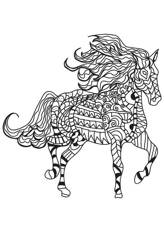 Coloriage Cheval - Coloriages Gratuits À Imprimer - Dessin avec Coloriage Cheval,