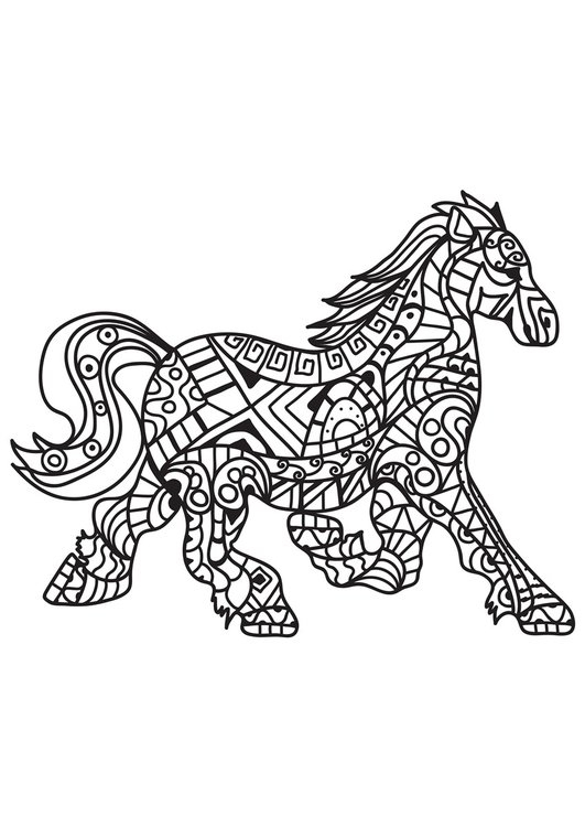 Coloriage Cheval - Coloriages Gratuits À Imprimer - Dessin tout Y Coloriage