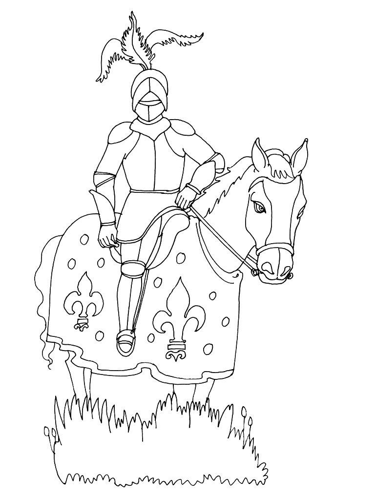 Coloriage Chevalier 15 - Coloriage Chevaliers - Coloriages tout Coloriage Chevalier