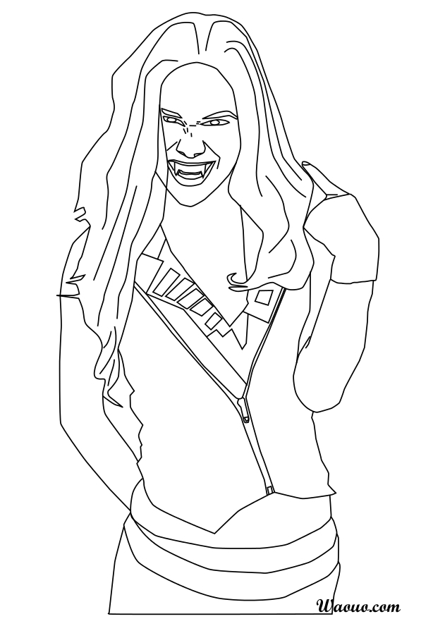 Coloriage Chica Vampiro À Imprimer Et Colorier dedans Été Dessin À Colorier